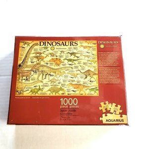 Brand New Sealed “Aquarius” Smithsonian Dinosaurs 1000-Piece Jigsaw Puzzle